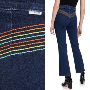 NEW MOTHER Denim The Smooth Hustler Jean in Over The Rainbow Dark Wash Size 28